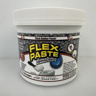 Flex Paste White Rubberized Paste 1 lb. NEW