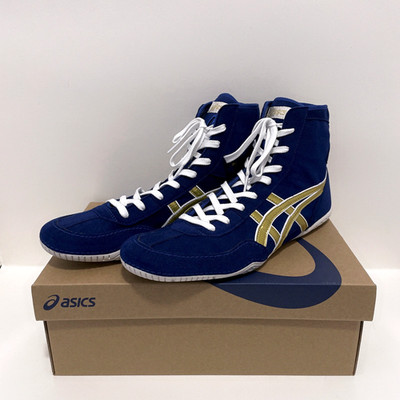 ASICS EX-EO 1083A001 TWR900 Blue x Gold Wrestling Boxing New Model