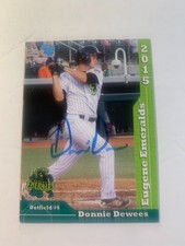 Donnie Dewees Card Signed 2015 Eugene Emeralds IP Auto