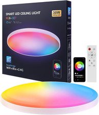 Plafoniera Led Soffitto Lampadario Camera Da Letto Bambina 30W Lámpara Empotrada