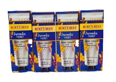 Burt's Bees Hand Cream with Shea Butter, Lavender and Honey, 1oz, Lot of 4