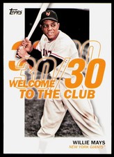 2023 Topps Willie Mays Welcome to the Club New York Giants #WC-8