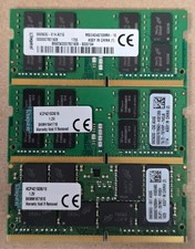Lot of 3 Kingston DDR4 16GB SODIMM RAM