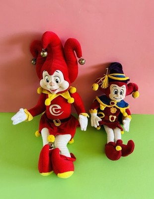 2 DE EFTELING PARDOES MASKOTTCHEN FIGUREN 40 CM UND 50 CM STOFFTIERE