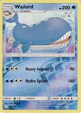 Wailord 46/236 Rare Cosmic Eclipse Pokemon Reverse Holo Near Mint