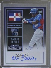 2015 Panini Contenders International Playoff Ticket 2/15 Wander Javier Auto fm0
