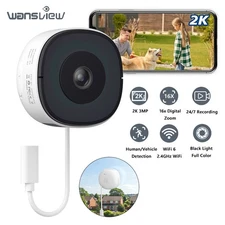 Wansview 2K 3MP Window Camera WIFI Wireless Security Camera System 2-Way Audio