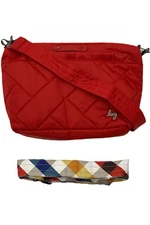 Lug RFID Medium Crossbody Multi-Strap & Charm Flare 2 Poppy Red