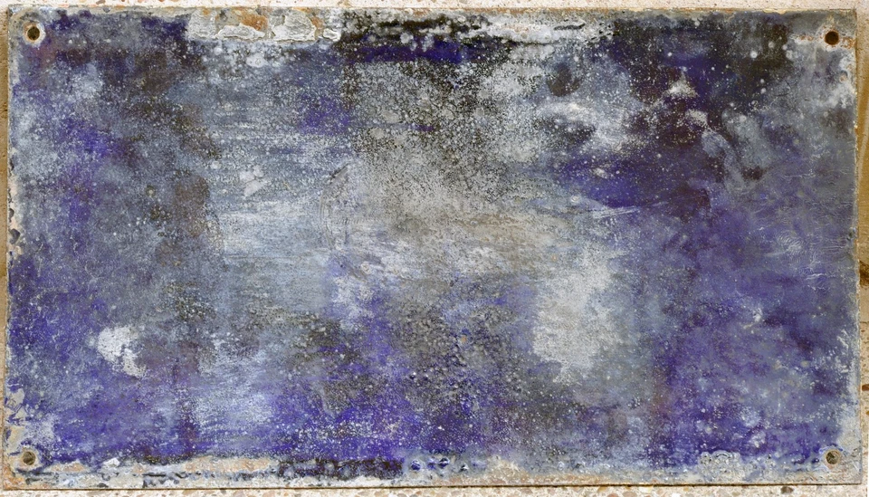 Antigua señal de tráfico francesa placa esmalte Boulevard Denfert Rochereau coñac Foto 3 de 3