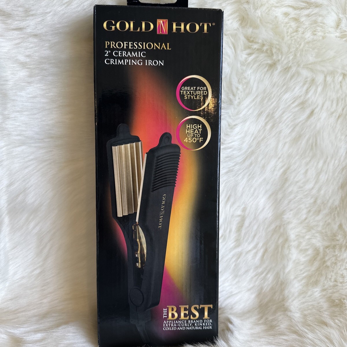 Gold N Hot Professional 2” Ceramic Crimper Iron - Original Version