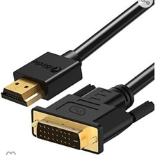 6 Feet Gold Plated DisplayPort DP to DVI-D Male Dual Link Cable Adapter 1080p