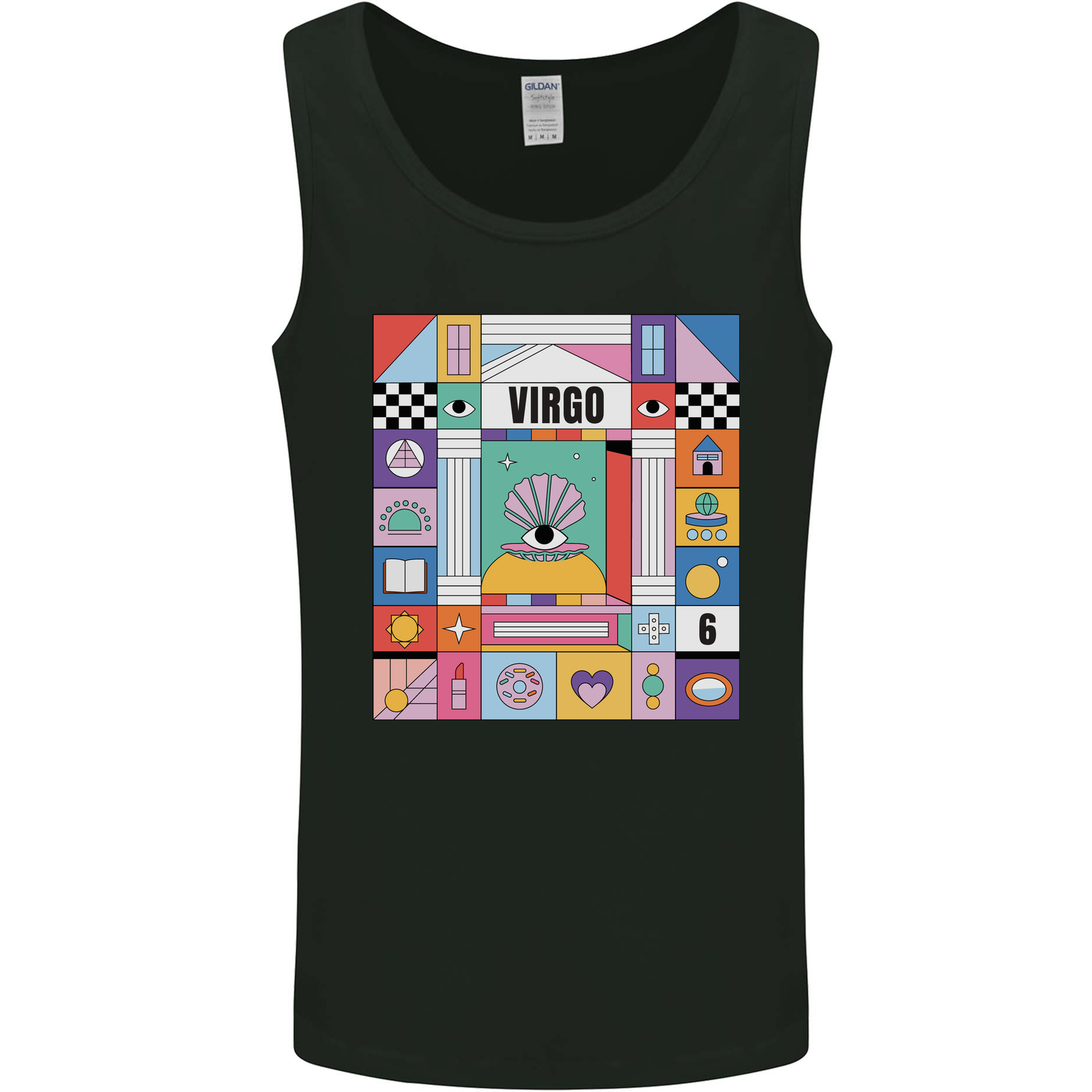 A Vibrant Virgo Star Sign Zodiac Mens Vest Tank Top