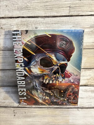 Expendables 1-4 (2010-2023) 4K+Blu-ray+Digital Steelbook New Sealed