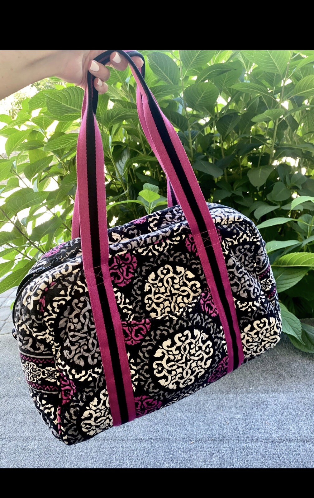 Vera Bradley Sport Duffle. Canterbury Magenta Gem