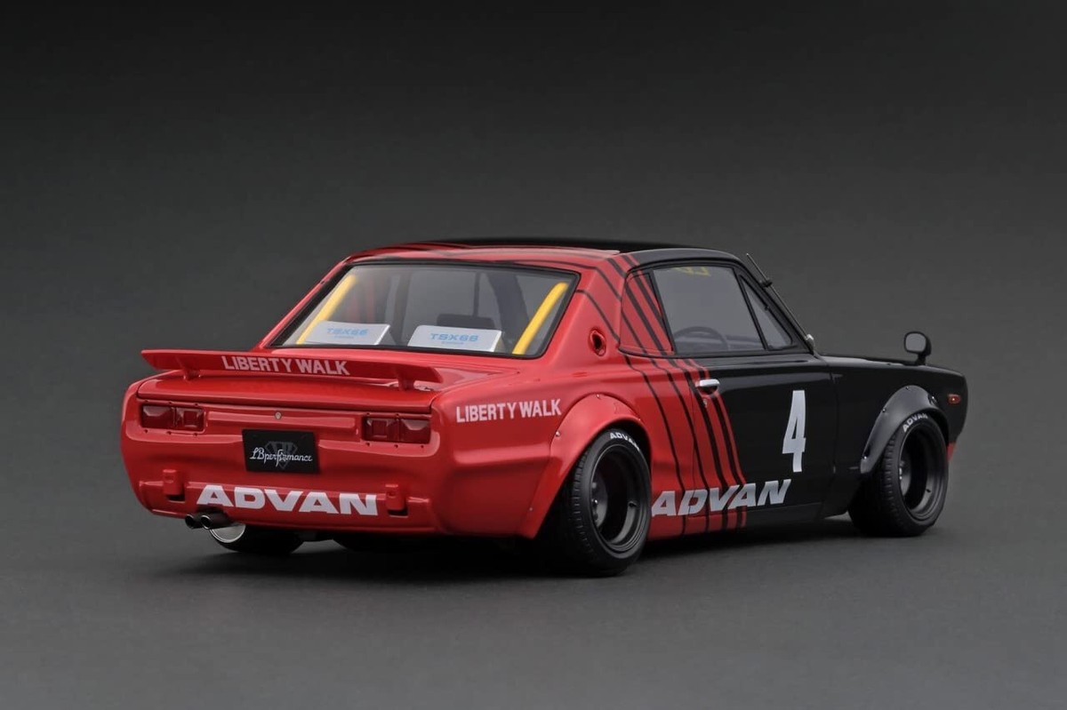 ignition model 1/18 LB-WORKS NISSAN SKYLINE Hakosuka 2Door Black