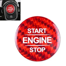 Red Real Carbon Fiber Engine Push Start Button Cover Fits 20-25 X167 GLS450 580