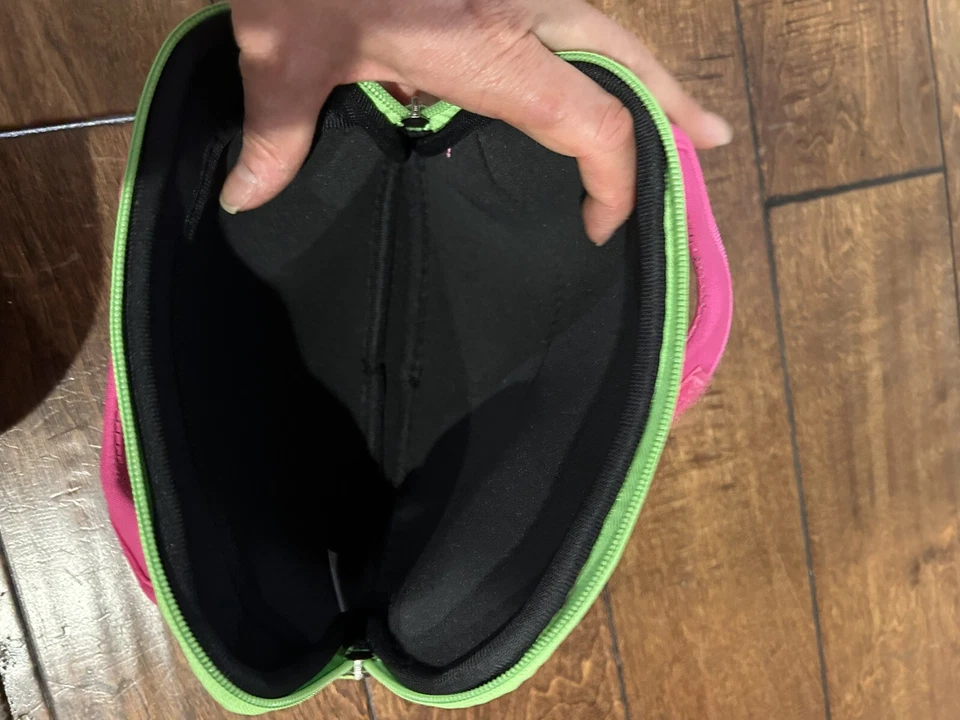 Estuche Evecase Neopreno Rosa Verde Tableta Portátil Cremallera Bolso Asa Viaje Foto 3 de 3