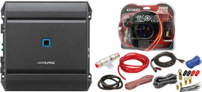 Alpine S-A60M 1-Channel 600 Watts S-Series Monoblock Class-D Amplifier + Absolut