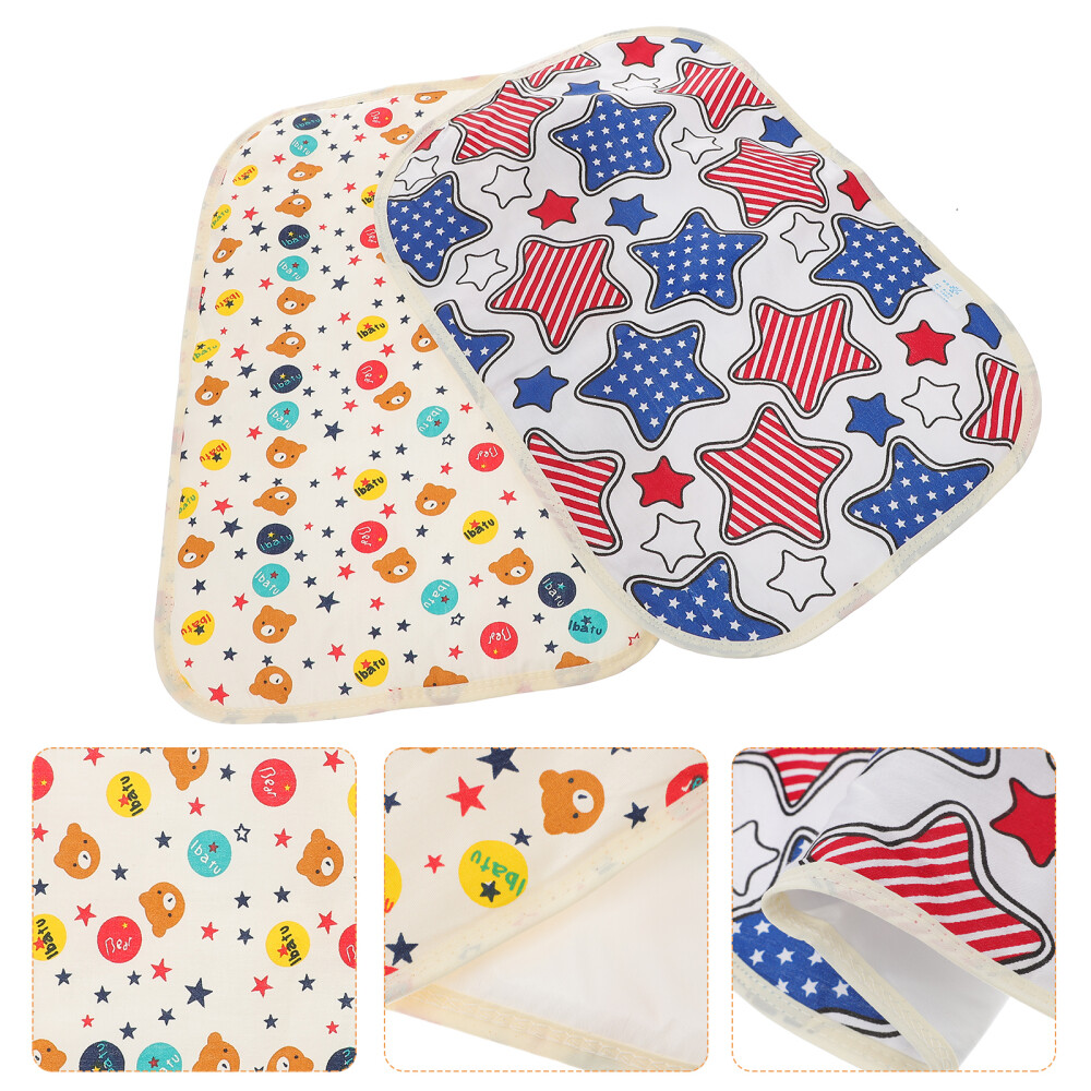 2Pcs Washable Pee Pads for Dogs Pee Pads Puppy Pads Waterproof Bed Pads