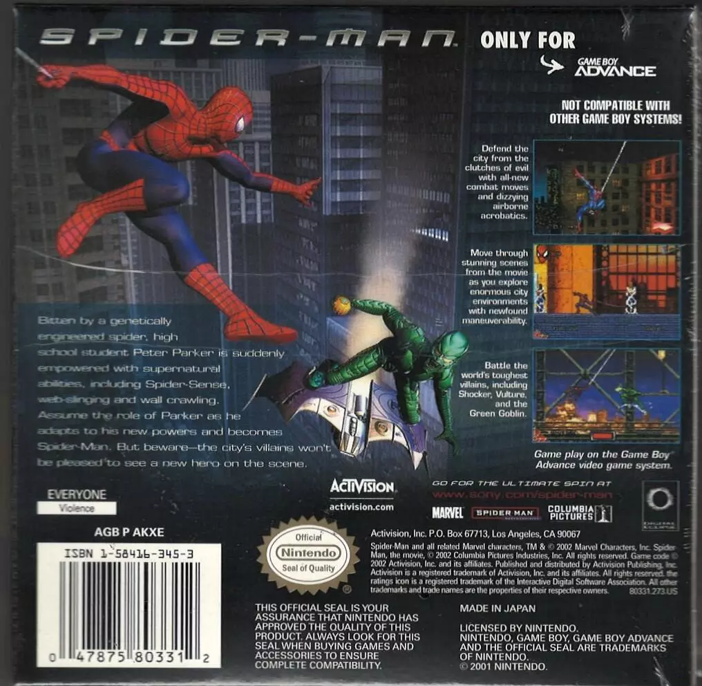 Spider-Man 3 - PC Activision Action Adventure Game - New Sealed