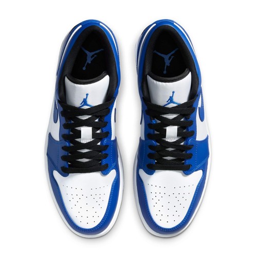 SCARPE NIKE Air Jordan 1 Low "Hyper Royal"BIANCO BLU 553558-124 ORIGINALI NUOVE - Foto 5 di 5