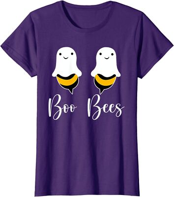 Boo Bees Couples Halloween Costume Funny Boobee Ladies' Crewneck T-Shirt