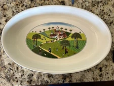 Villeroy & Boch Vilbofour Naif 13.5" Oval Casserole Baking Dish Freezer To Oven