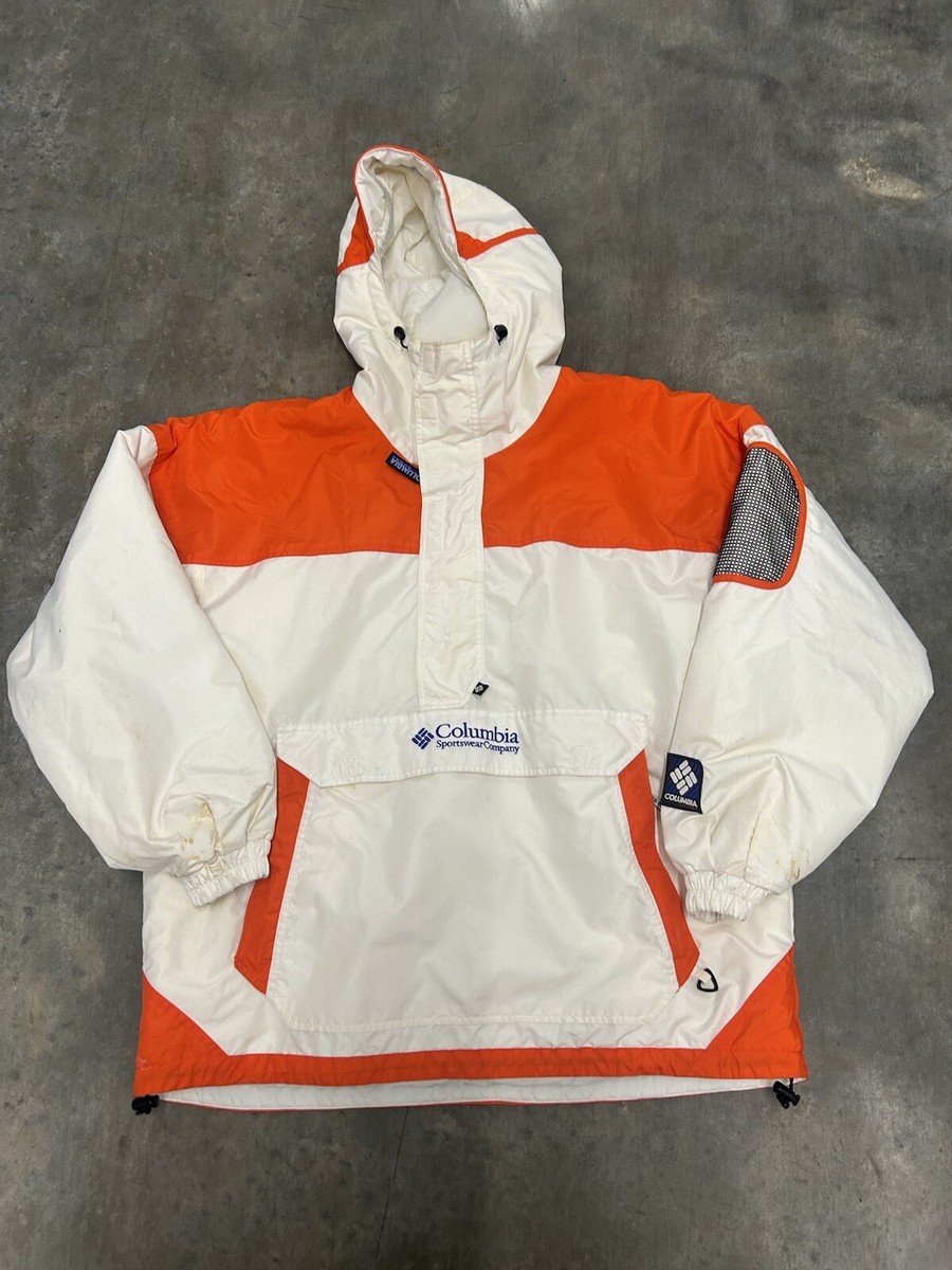 VINTAGE Columbia Jacket Mens Extra Large White Colorblock VINTAGE Columbia Jacket Mens Extra Large White Colorblock