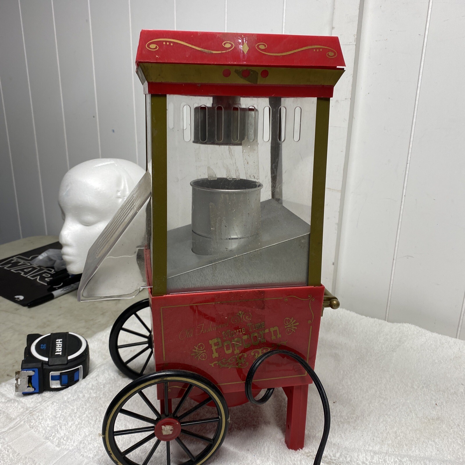 Popcorn Machine Invented Old Fashioned Nostalgiaelectric Movie Time Popcorn Machine Maker | eBay
