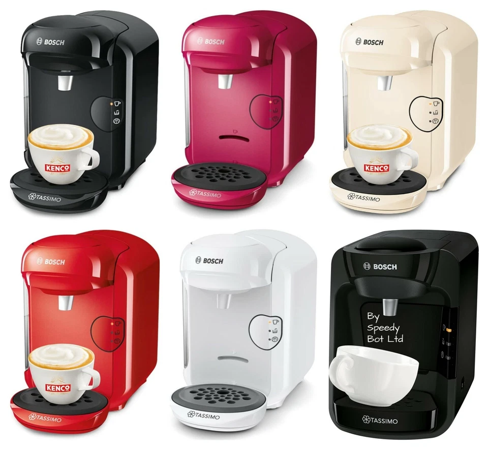 Bosch TASSIMO Kaffeevollautomat Schwarz Rot Creme Lila Weiß Rot (OR) Verschiedene Pods - Bild 3 von 4