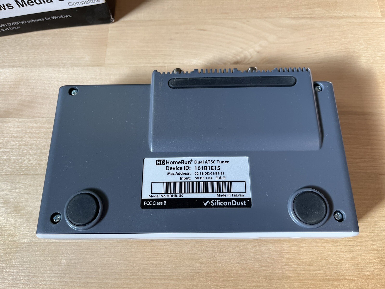 SiliconDust HDHomeRun DUAL HDHRUS ATSC/QAM Tuner w/ original box