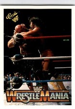 1990 Classic WWF The History of Wrestlemania #13 Randy Savage George Steele