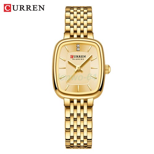 CURREN Women Rectangle Watch Fashion Stainless Steel Quartz Female Girls Watches - Picture 25 of 29