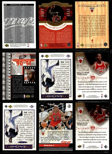 迈克尔·乔丹,NBA,9 张卡批量名人堂,免运费芝加哥公牛队 75 美分 A 卡 - 第 5 张/共 29 张