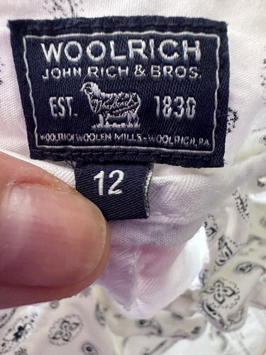 ⭐️ Woolrich Boys 12 Chino Cotton Pants Trousers - Picture 4 of 6