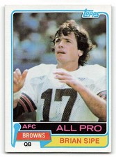 1981 Topps #350  BRIAN SIPE  Cleveland Browns ALL PRO   !!!