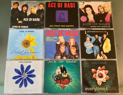 #ad ACE OF BASE MEGA 9 💿LOT UK IMPORT SINGLES All That She Wants Cruel Summer $89.99