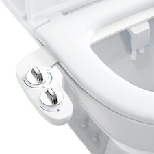 Non-Electric Bidet Attachment Toilet Seat Dual Nozzle Bidet Fresh Water Spray