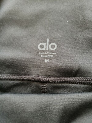 Alo Yoga Black Leggings Sz M 87370 | eBay