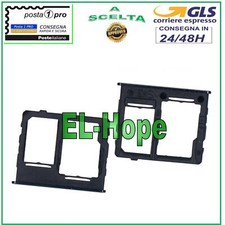 SLOT CARRELLO VANO SCHEDA NANO SIM CARD SD SAMSUNG GALAXY A32 5G SM A326 B NERO