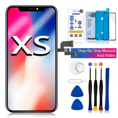 Display Für iPhone XS Bildschirm LCD OLED Komplett 3D Touch Screen Vormontiert