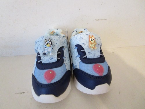 Bluey Toddler Athletic Fashion School Hook & Loop Sneakers Blue Size 6T - Picture 5 of 8