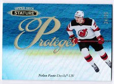 20/21 2020 UD UPPER DECK STATURE NOLAN FOOTE P-50 PROTEGES BLUE /25 NJ DEVILS