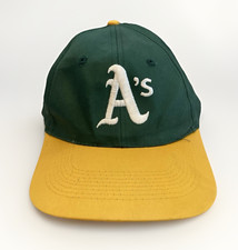 MLB Oakland Athletics A  s Hat Cap Vintage 90s Snapback Green Yellow