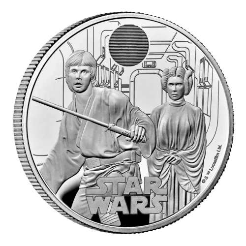 UK Great Britain £2 2023 NGC PF69 Silver 1oz. 'Luke Skywalker & Princess Leia'