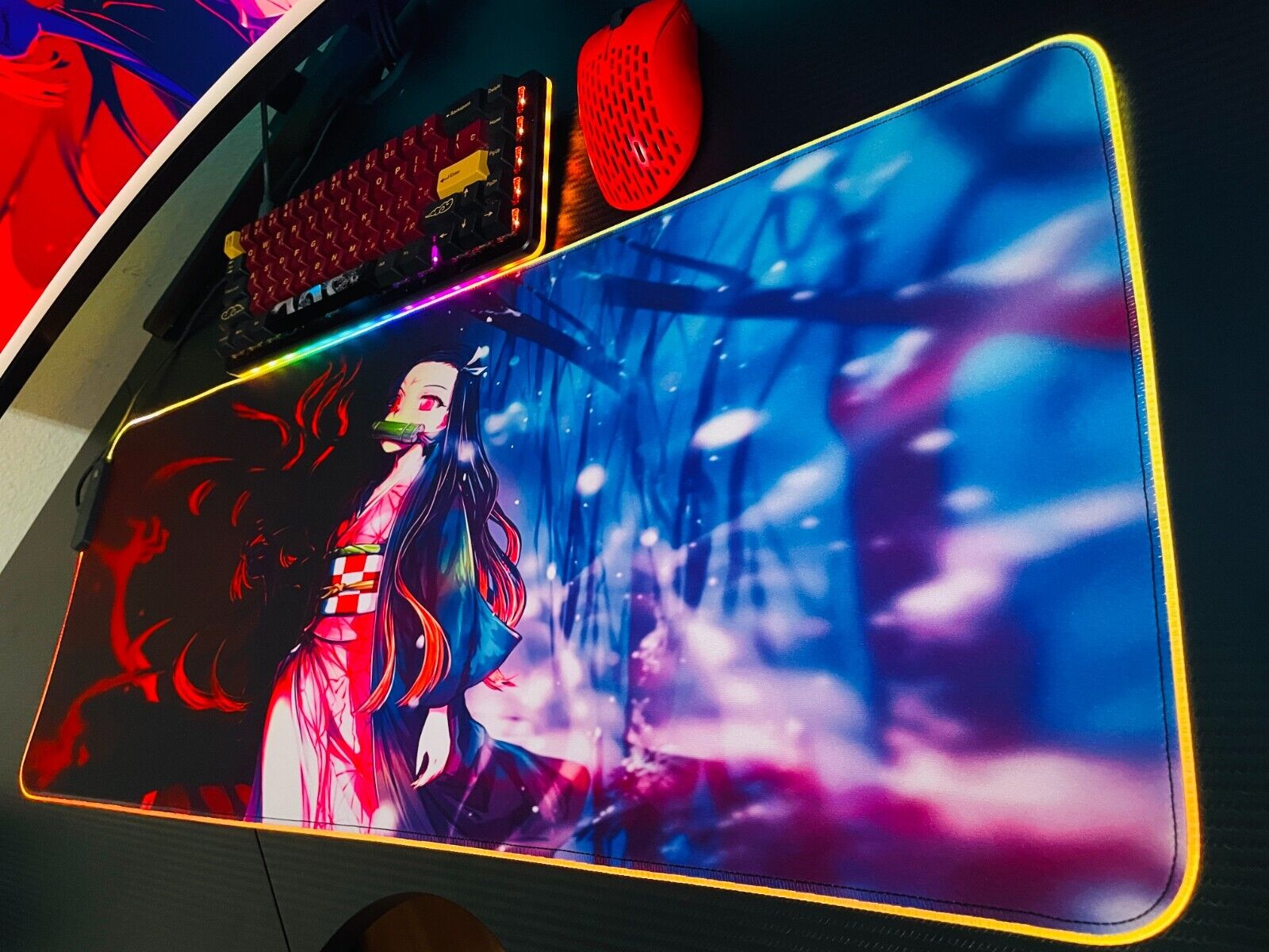 RGB Large Anime My Hero Academia Gaming Computer Mousepad Gamer