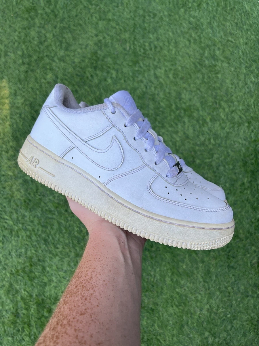 Nike Air Force 1 314192 117 White Casual Shoes Sneakers Size 6Y