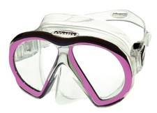 Atomic Aquatics SubFrame Mask - Clear/Pink - Dive Masks - 04-0128-00