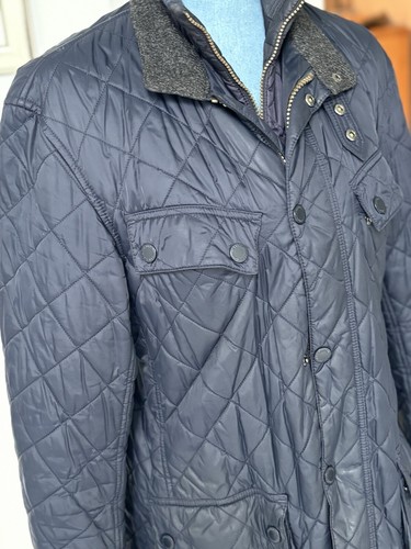 Original Barbour Jacke , Gr. 50 Herren, Marine, 💜👍🍀🧑🎄 - Bild 2 von 4