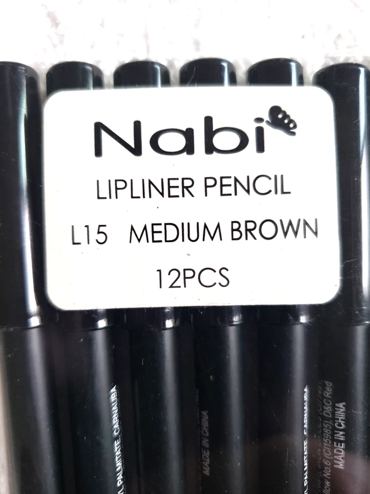 Lipliner Pencil Medium Brown Color 12 Lip liner Pencils Lot 7 IN Long - Image 2 of 4